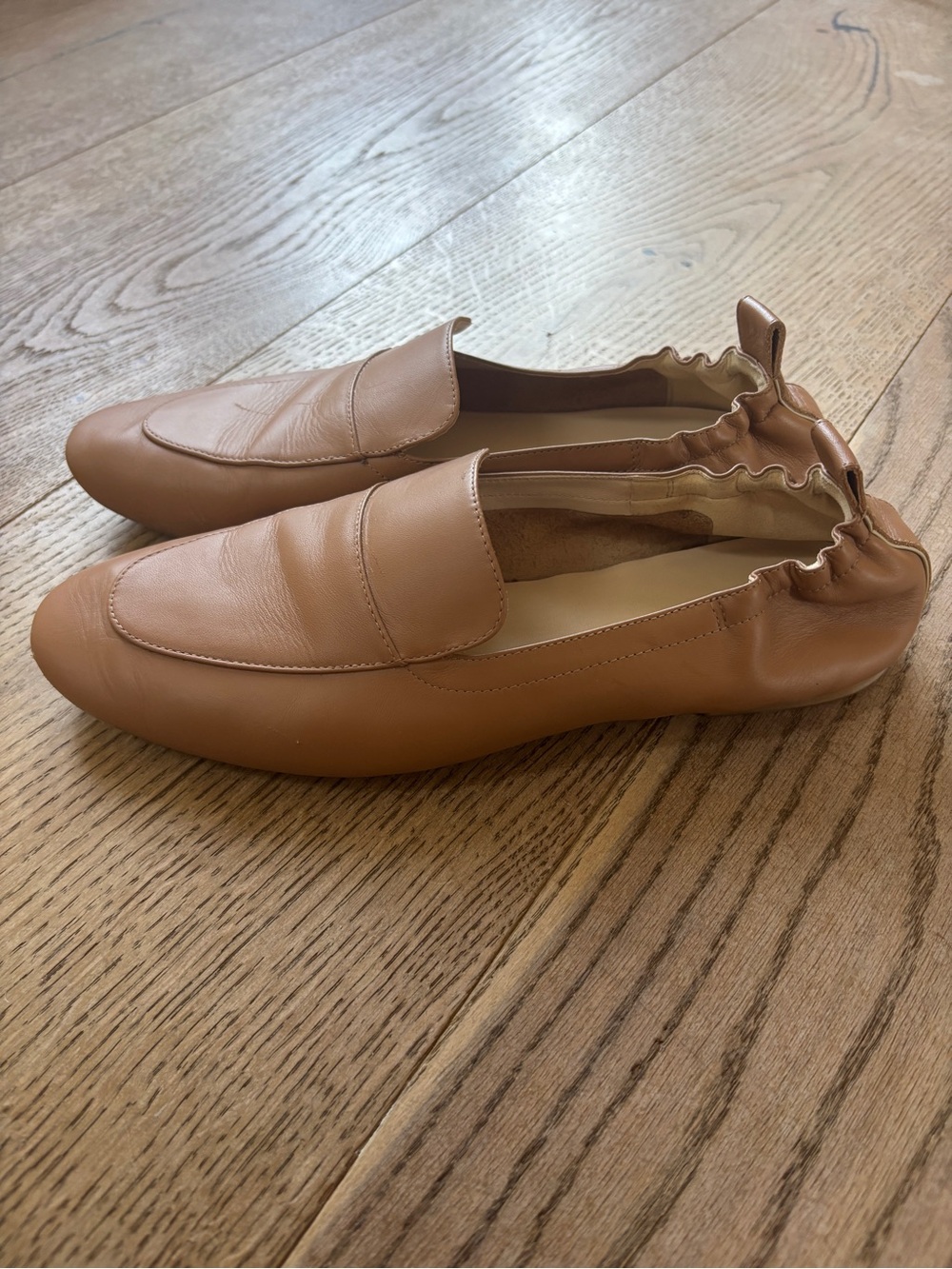 Everlane Day Loafer in Caramel Tan Cognac, 11